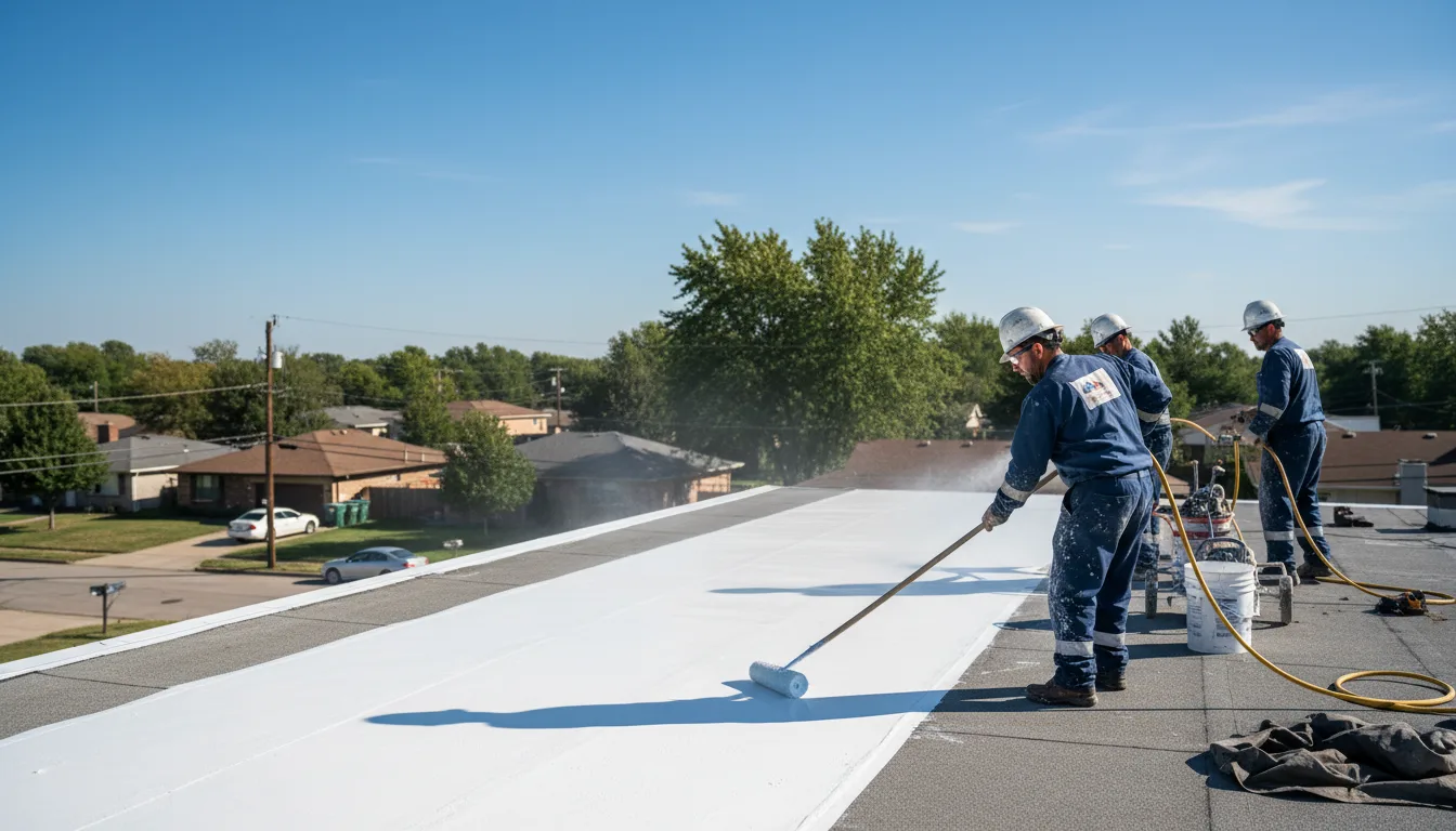 Commercial roof coating in Demotte, IN near me